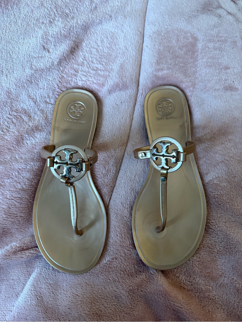 Tory Burch Mini Miller Rose Gold Sandals